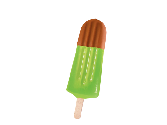 Pear ice-cream 15 pieces per kroner, the price is 9.60 per piece