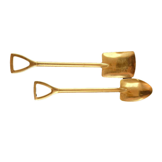 Skje/spade 15 cm 5 Flate, 5 Spisse i stål  (10STK)
