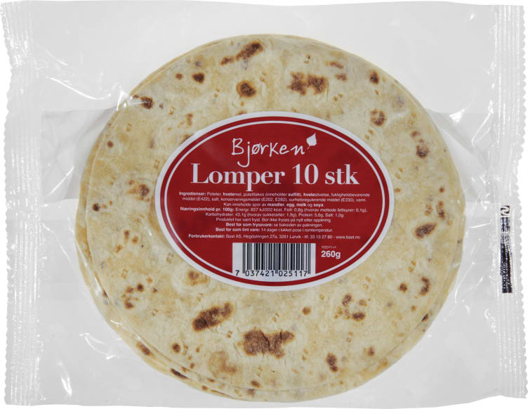 Lompe 10pk 260g Bjørken