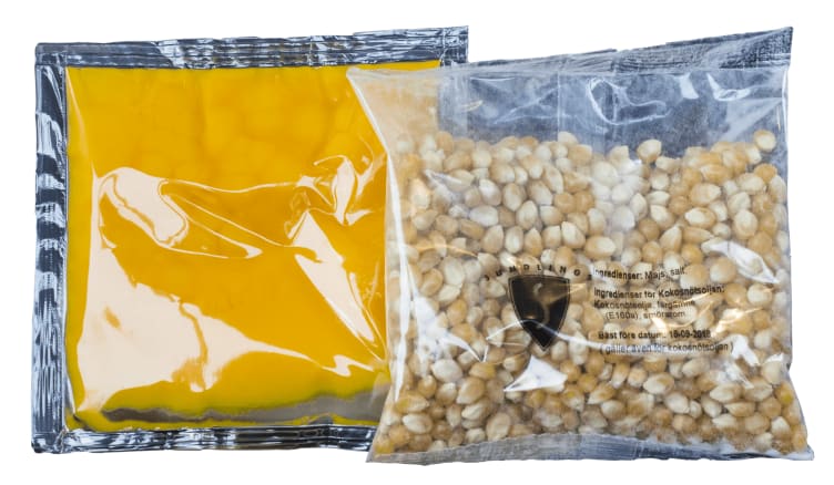 Popcorn : Mais/Salt/Olje 36 stk X 227g pr krt