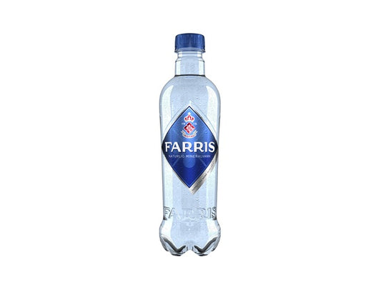 Farris Naturell PET 24x0,5 Prisen er 19.90 pr stk pluss 2 kr i pant