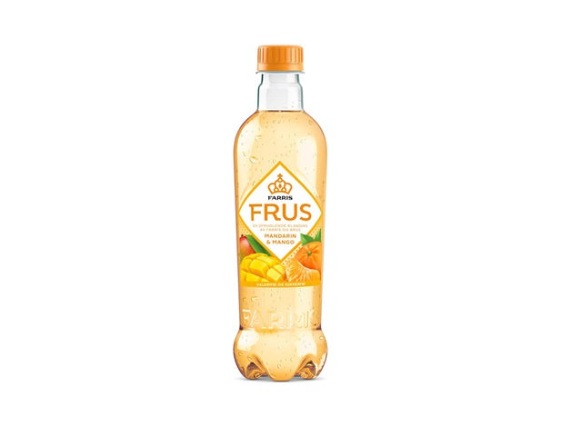 Farris Frus Mandarin Mango PET 24x0,5 Prisen er 19.90 pr stk pluss 2 kr i pant