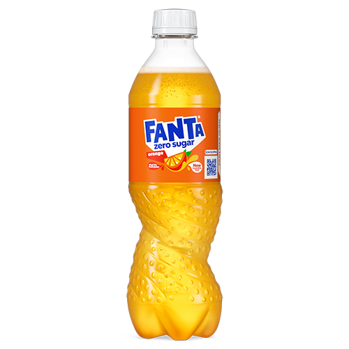 0,5l - Fanta Orange Zero Sugar flaske x 24 stk  22.90 +pant