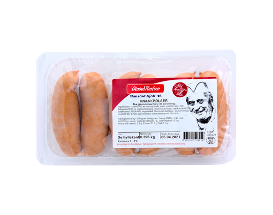 KNAKKPØLSER 400 gram