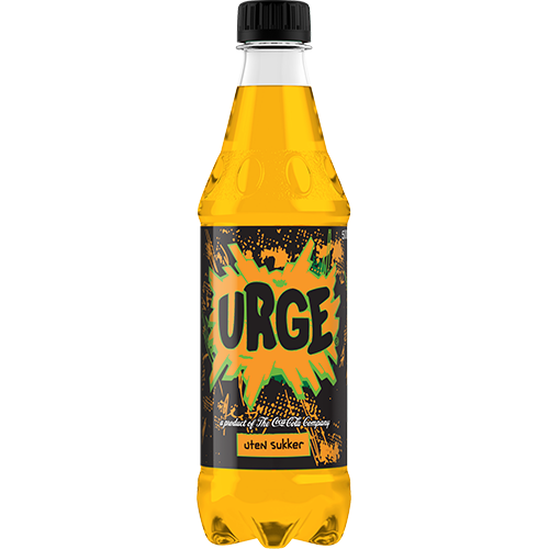 0,5l - Urge Zero Sugar flaske x 24 stk  22,90+pant
