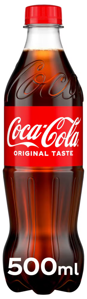 Coca Cola Original PET 24x0,5. Prisen er 19.90 pr stk pluss pant