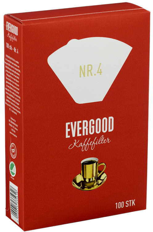 Filterposer Nr.4 100stk Evergood.