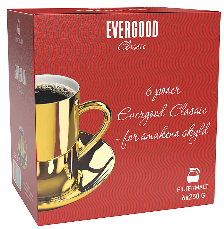 Evergood Classic Filtermalt 6X250g.