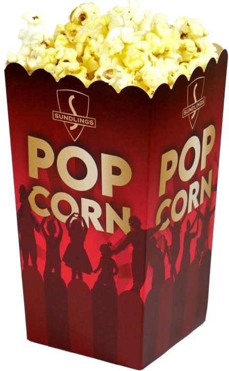 Popcornbeger Små 1,4L Sundlings 600 stk krt